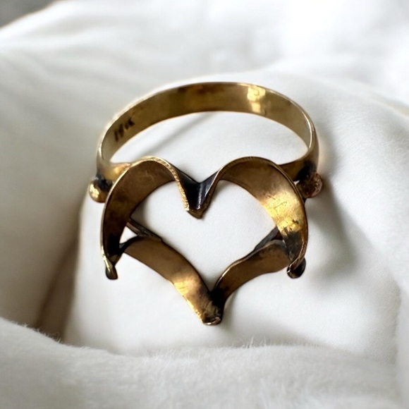 9K Gold Semi-mount Setting For 6 Carat+ Ring - Picture 1 of 4
